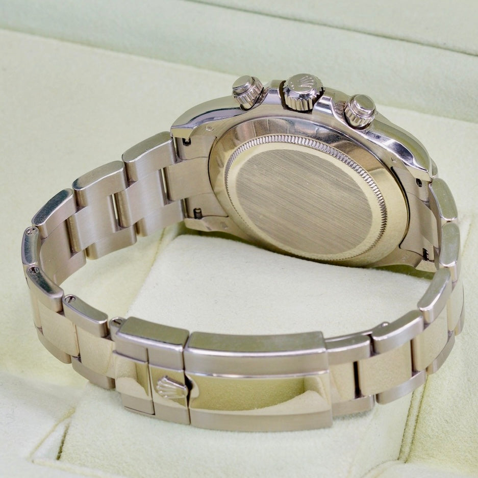 Rolex Daytona 116509 Diamond Pave Roman Dial White Gold 40mm
