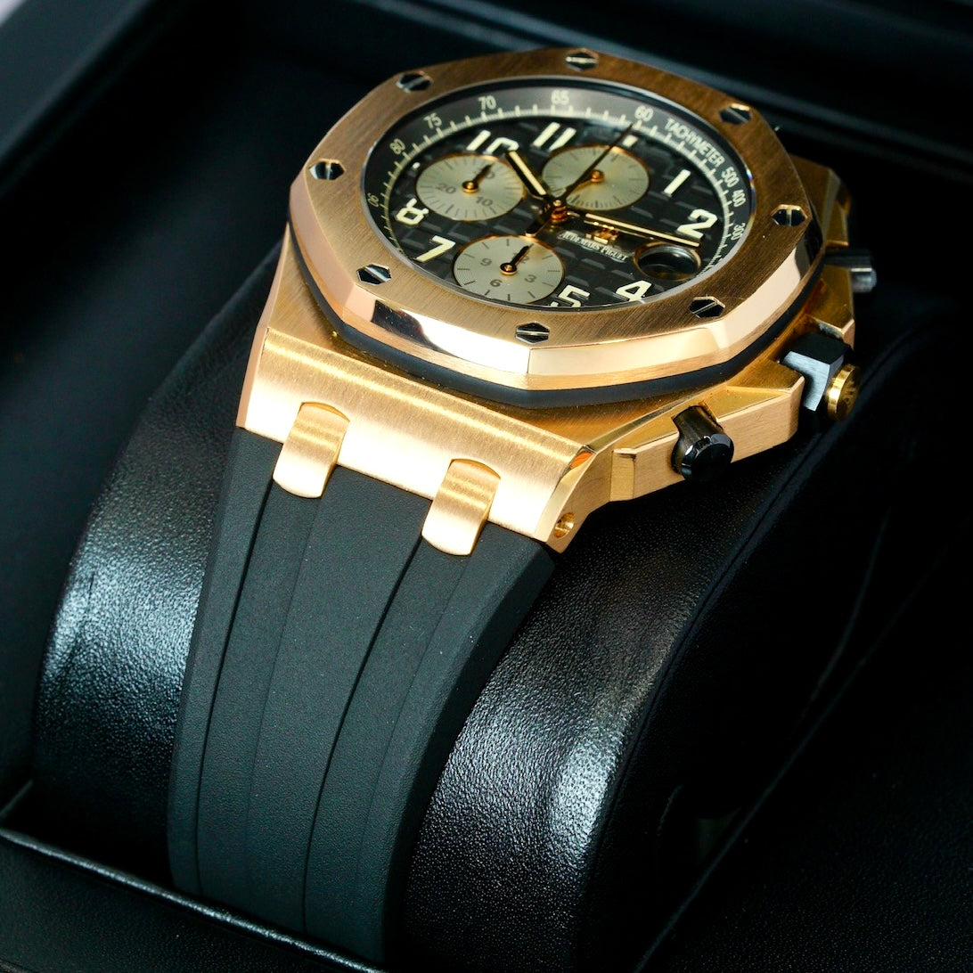 Audemars Piguet Royal Oak Offshore 26470OR.OO.A125CR.01 “HALF BRICK” Rhodium Dial Rose Gold Chronograph