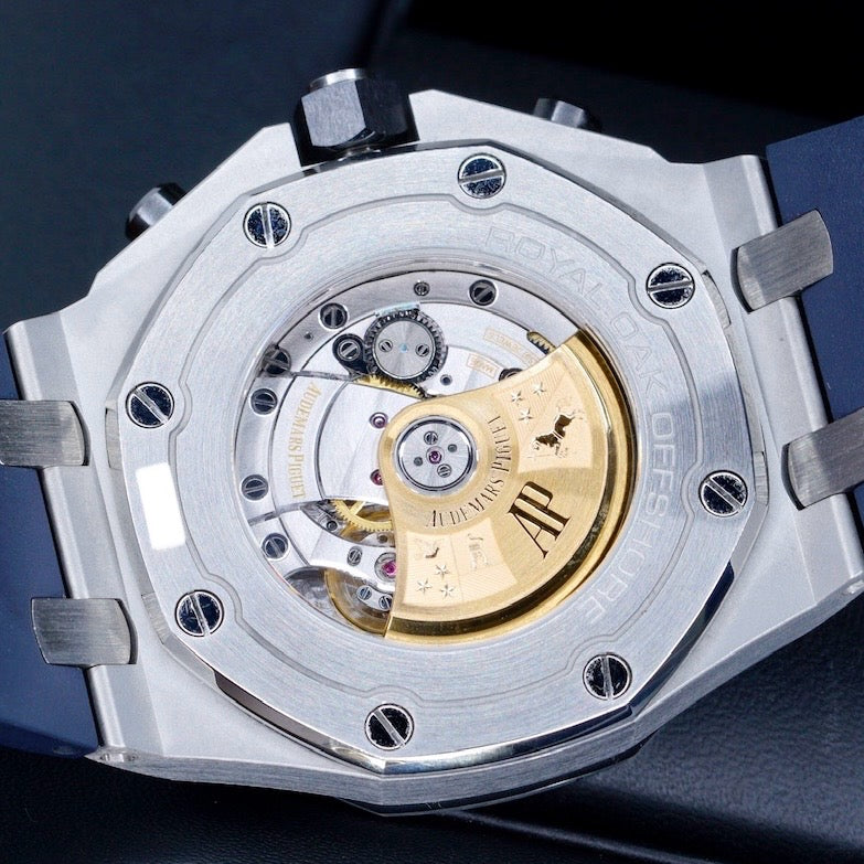 Audemars Piguet Royal Oak Offshore 26470ST.OO.A028CR.01 “BATMAN” Black Dial Blue Sub Dials Stainless Steel Chronograph 42mm