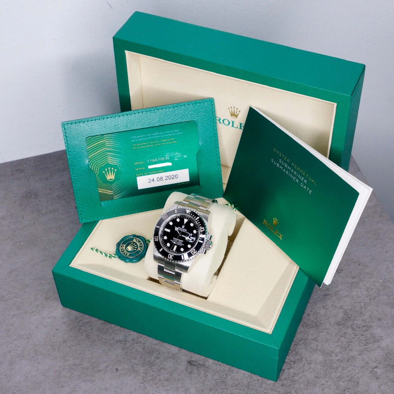 Rolex Submariner Date 116610LN Black Dial Stainless Steel Year of Transition 40mm 2020