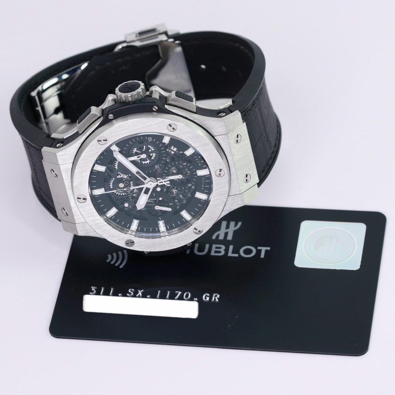 Hublot Big Bang Aero 311.SX.1170.GR Skeleton Dial Stainless Steel 44mm 2016