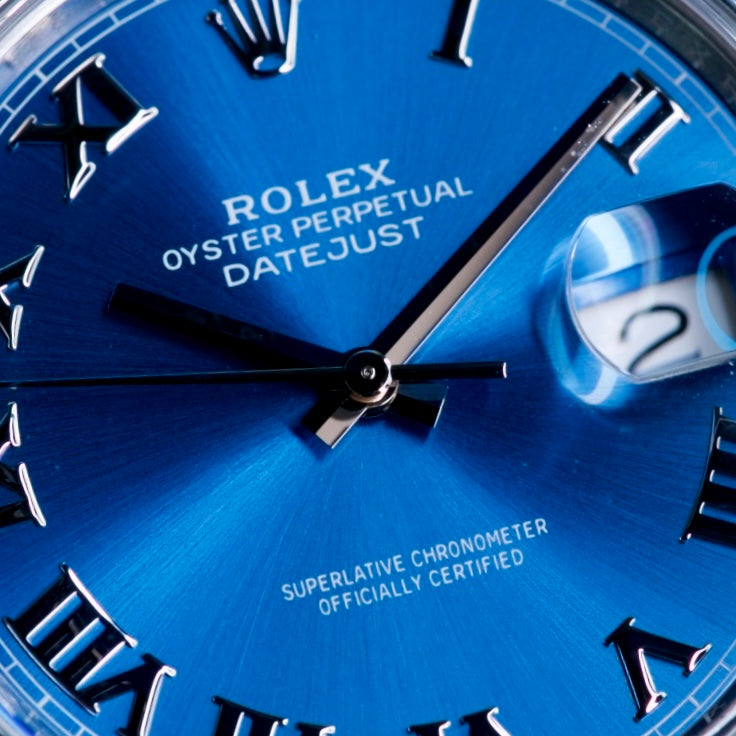 Rolex Datejust 126300 “AZZURRO” Blue Roman Dial Smooth Besel Stainless Steel 41mm