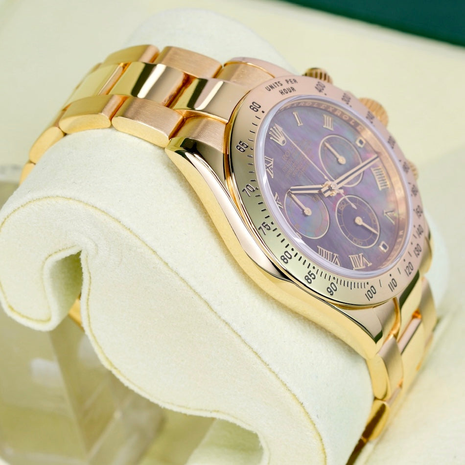 Rolex Daytona 116528 Mother Of Pearl “TAHITI” Yellow Gold 40mm 2008