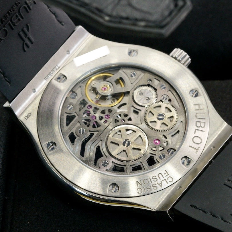 Hublot Classic Fusion 515.NX.0170.LR Ultra-Thin Skeleton Skeleton Dial Titanium 45mm
