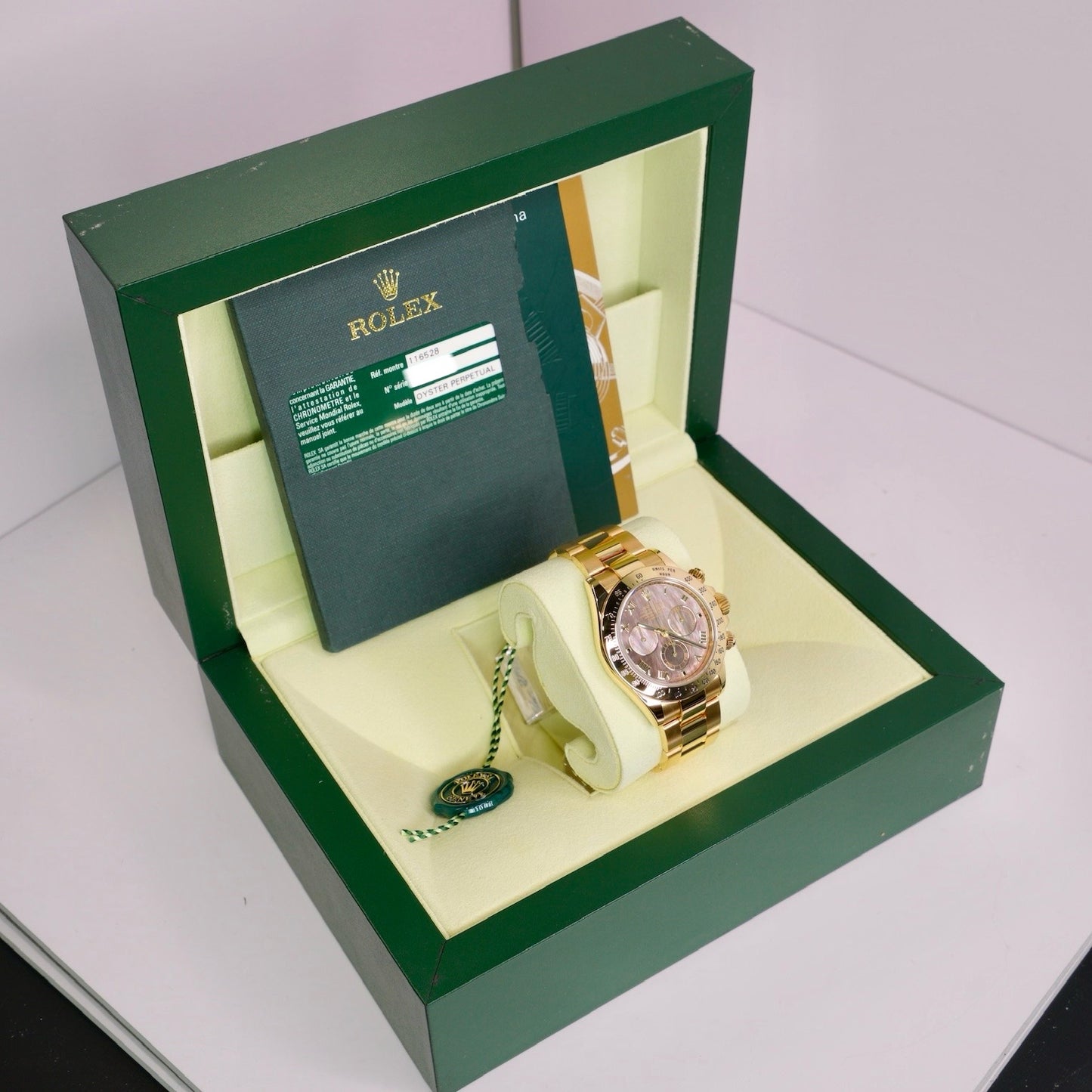 Rolex Daytona 116528 Mother Of Pearl “TAHITI” Yellow Gold 40mm 2008