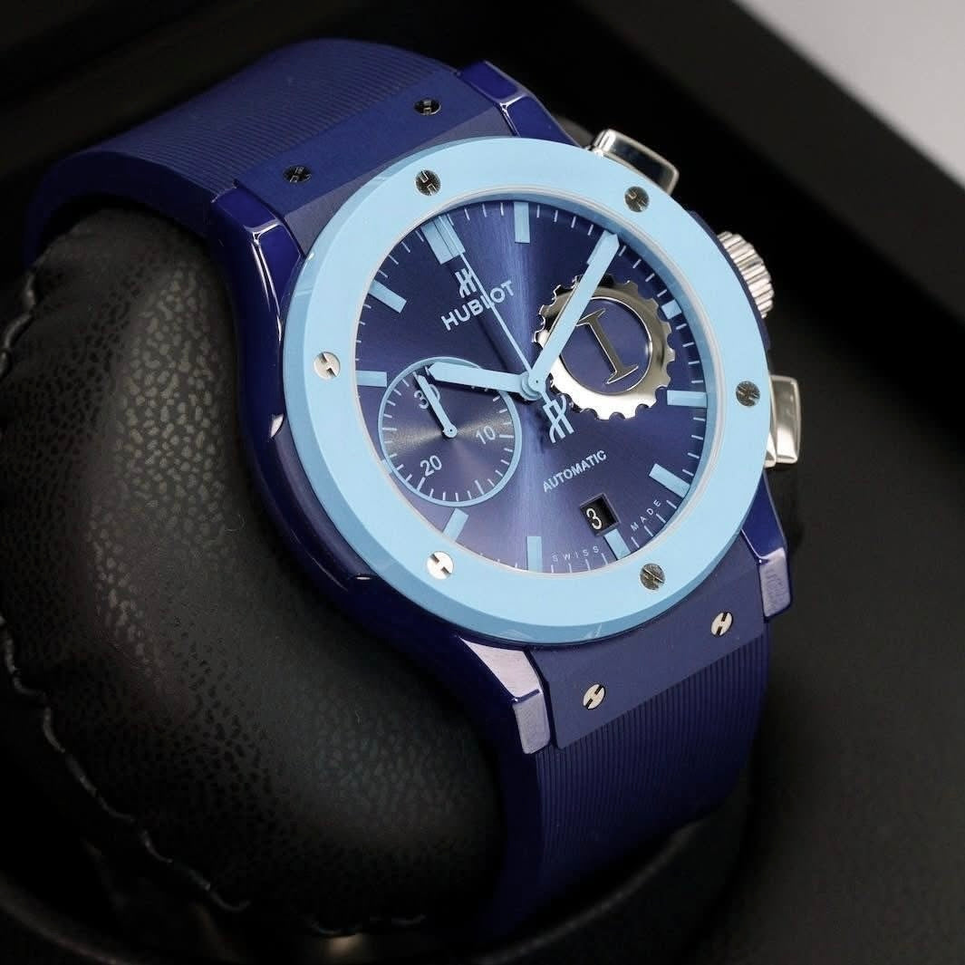 Hublot Classic Fusion 521.EX.7170.RX.GIT19 “GARAGE ITALIA” Blue Ceramic 45mm