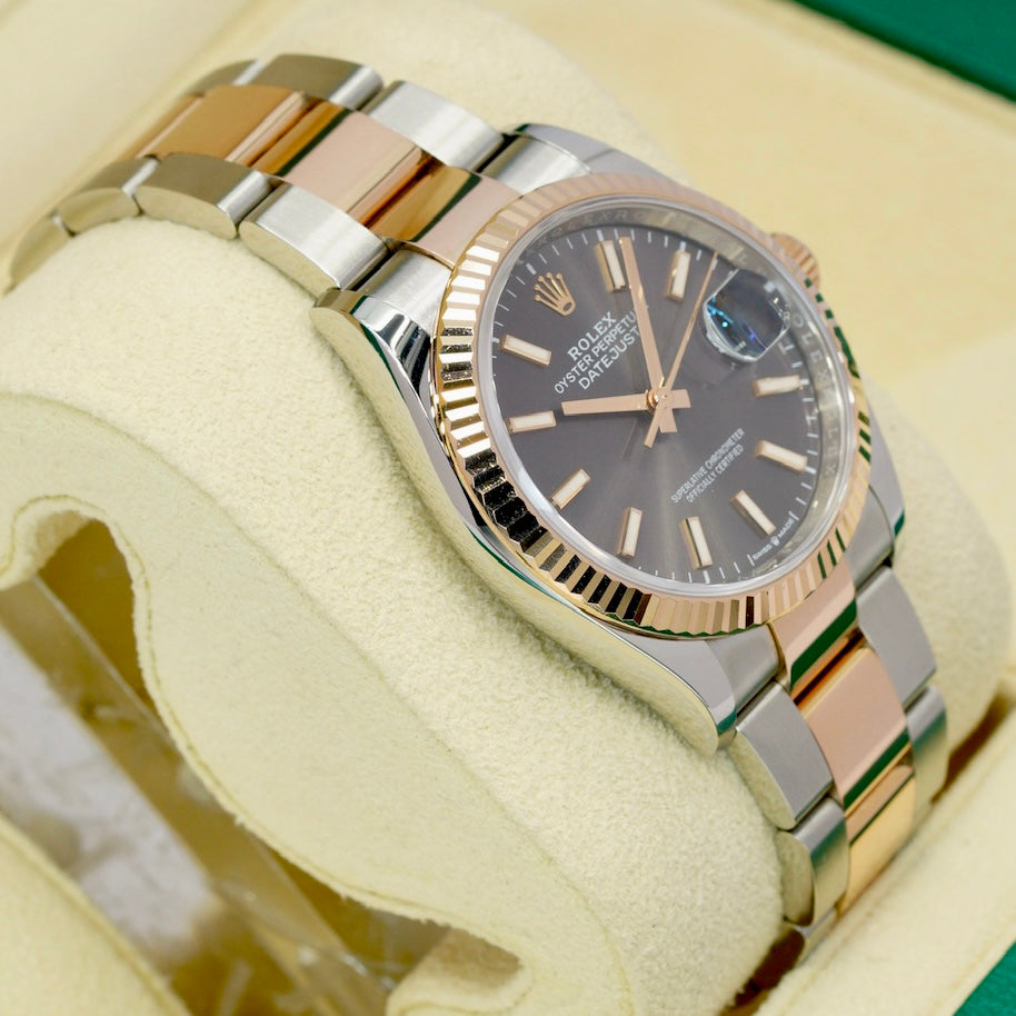 Rolex Datejust 126231 Rhodium Dial Two-Tone Rose Gold & Steel Jubilee 36mm