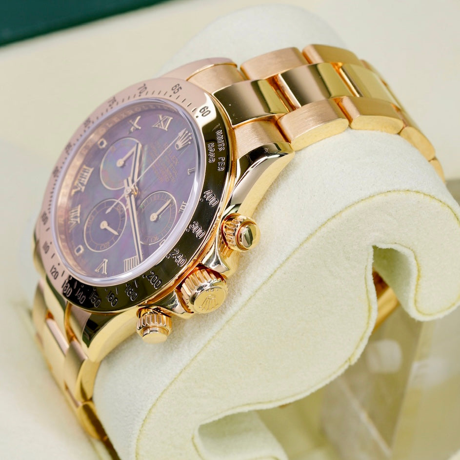 Rolex Daytona 116528 Mother Of Pearl “TAHITI” Yellow Gold 40mm 2008
