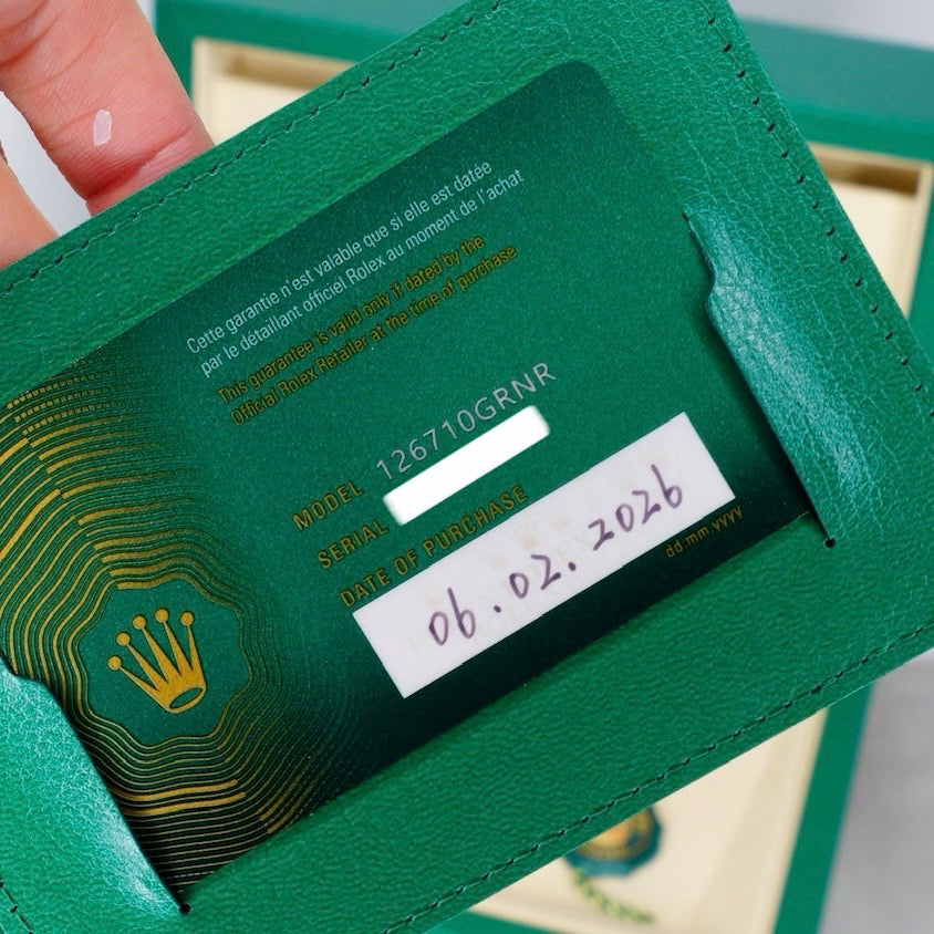 Rolex NEW 2026 GMT-Master II 126710GRNR “BRUCE WAYNE” Black Dial Grey & Black Bezel Stainless Steel 40mm