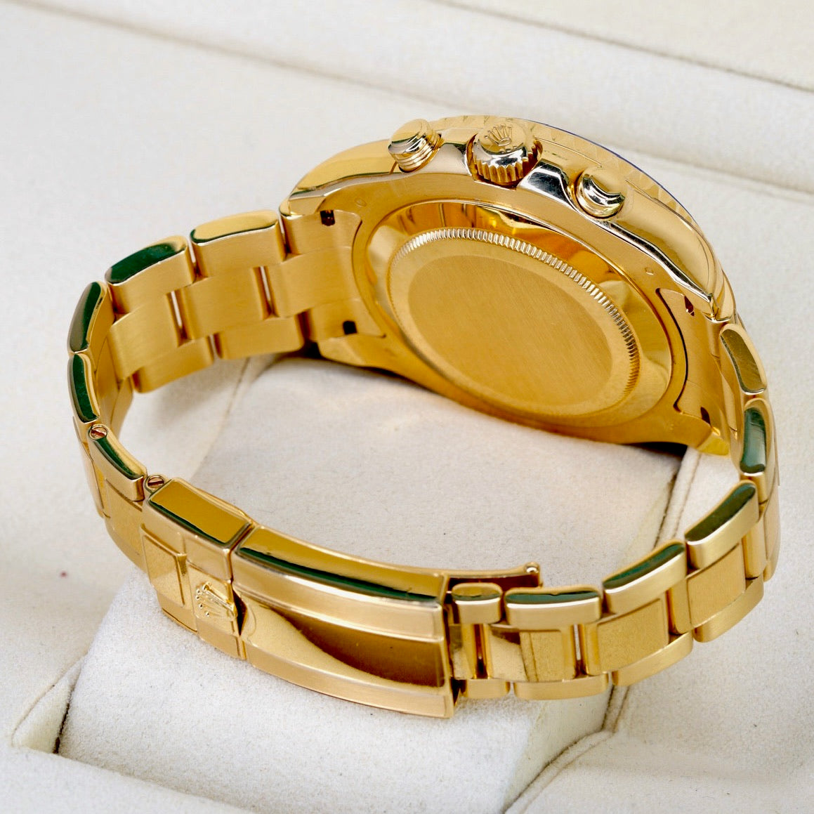 Rolex Yacht-Master II 116688 White Dial Blue Bezel Yellow Gold 44mm CPO 2025