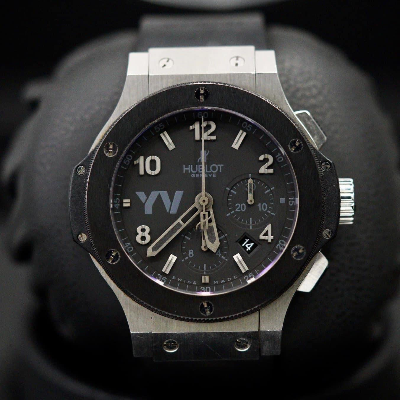 Hublot Big Bang 44mm Yankee Victor Black Ceramic stainless steel Chrono rubber