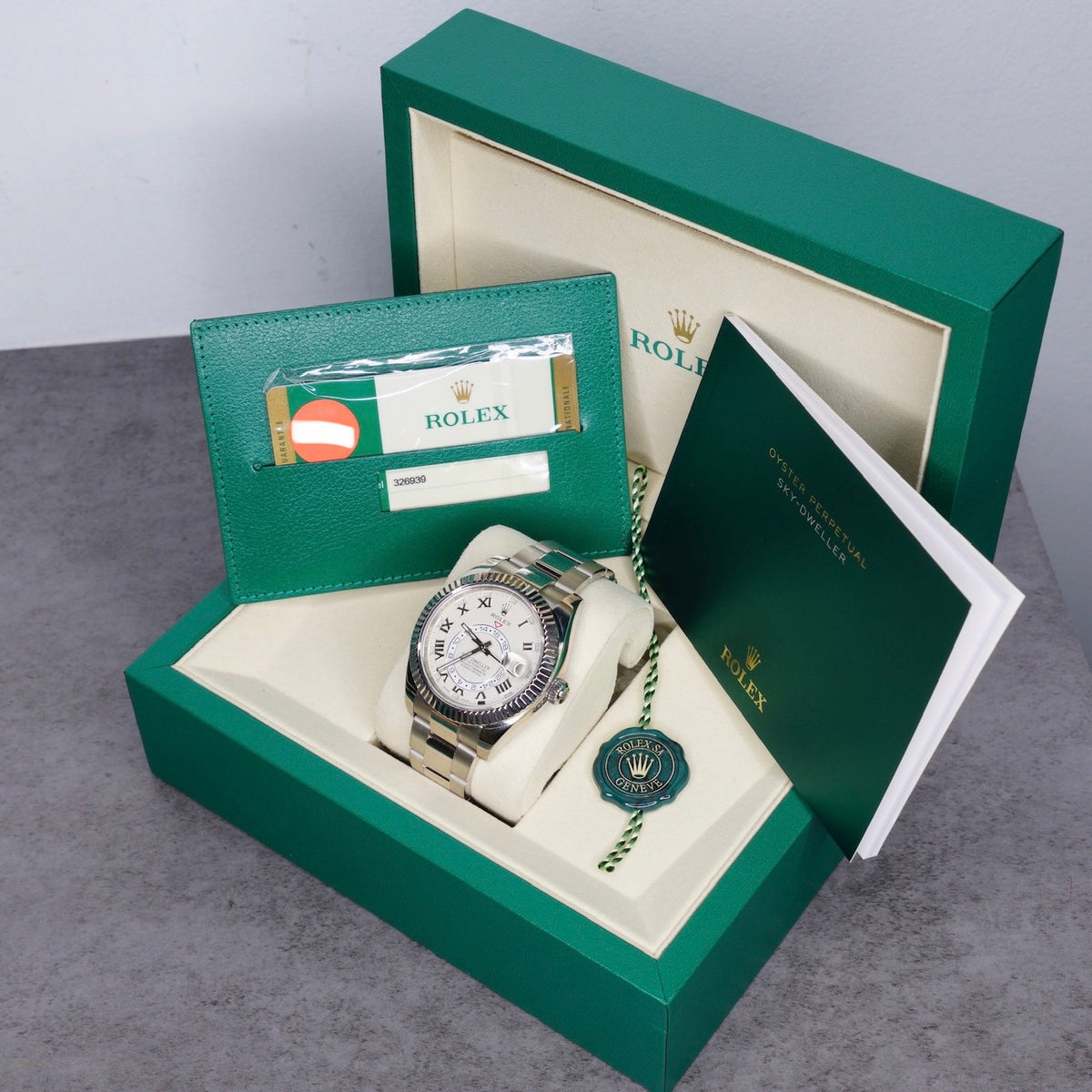 Rolex Sky-Dweller 326939 “CREAM SKY” Ivory Dial White Gold 42mm