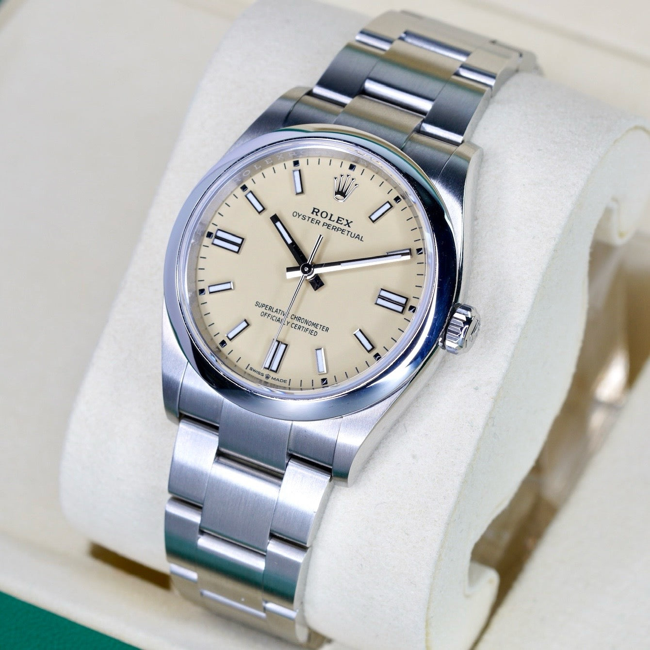 Rolex NEW 2025 Oyster Perpetual 126000 “BEIGE” Yellow Beige Dial Stainless Steel 36mm