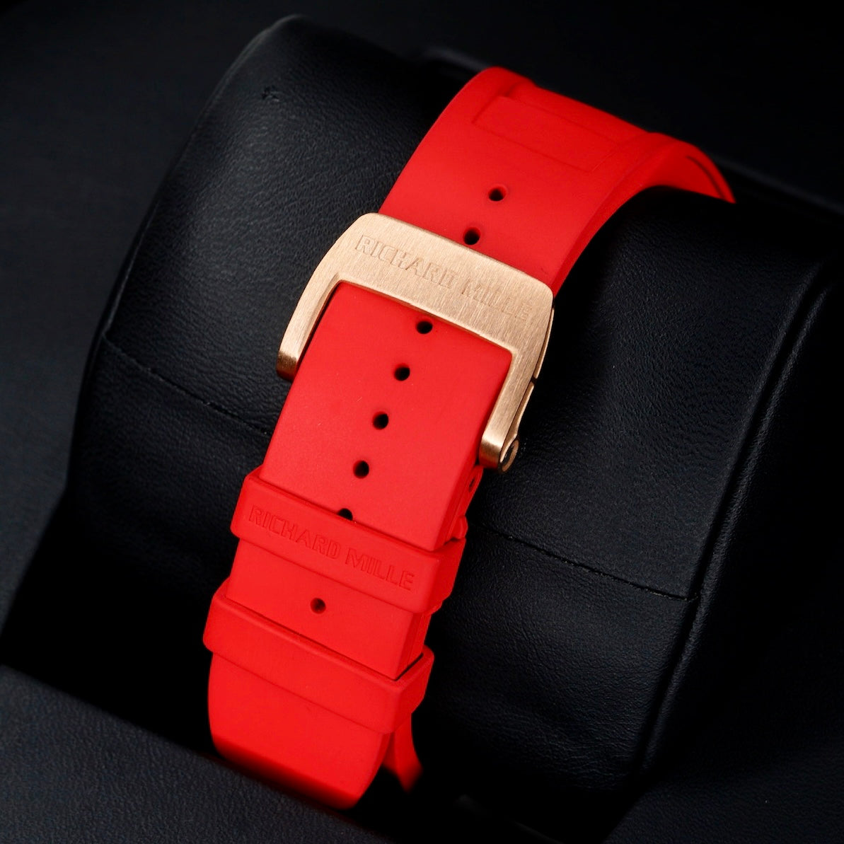 Richard Mille Rm 030 AL RG Skeleton Dial Rose Gold Red Rubber Strap 2015