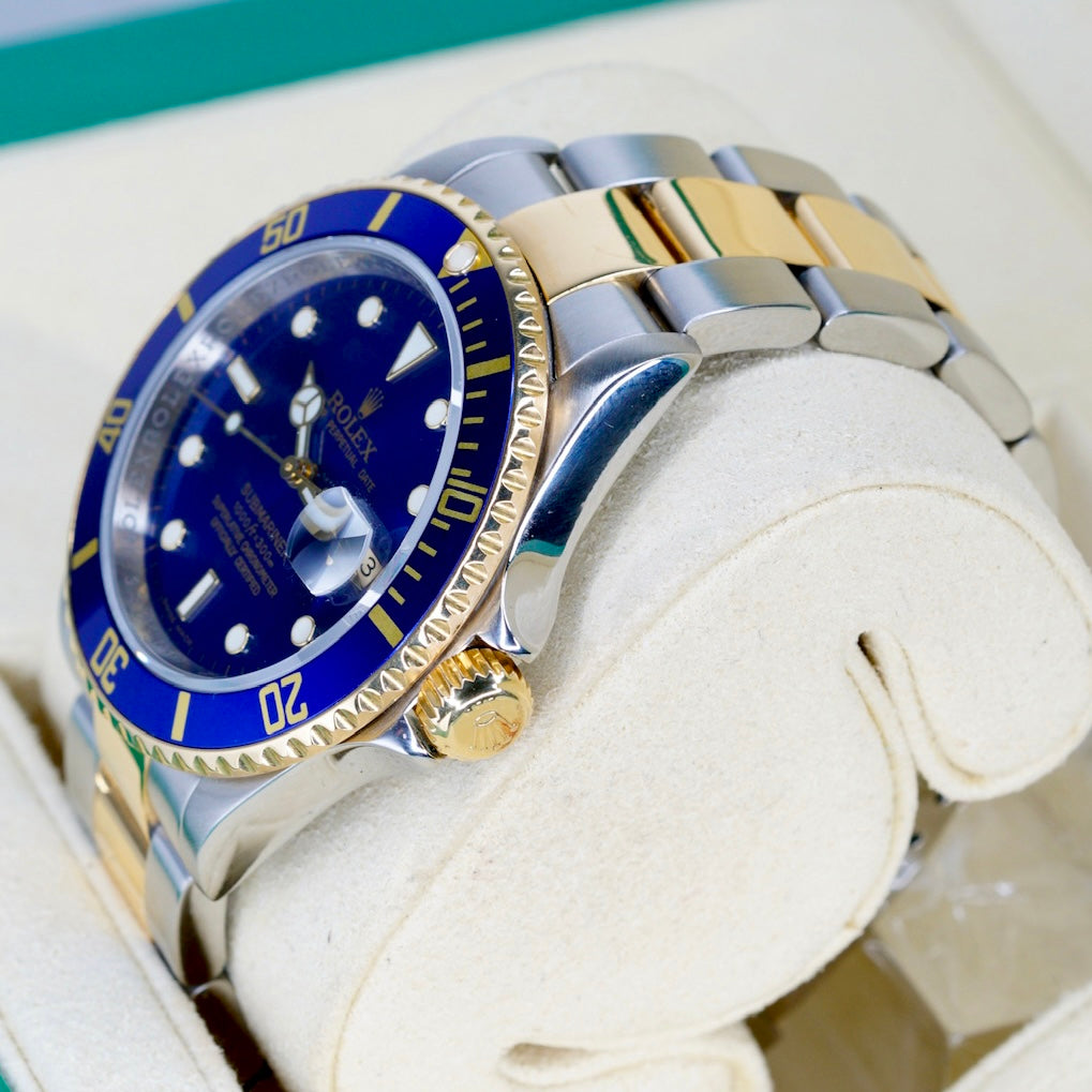 Rolex Submariner Date 16613 “BLUESY” Blue Dial Yellow Gold & Steel 40mm