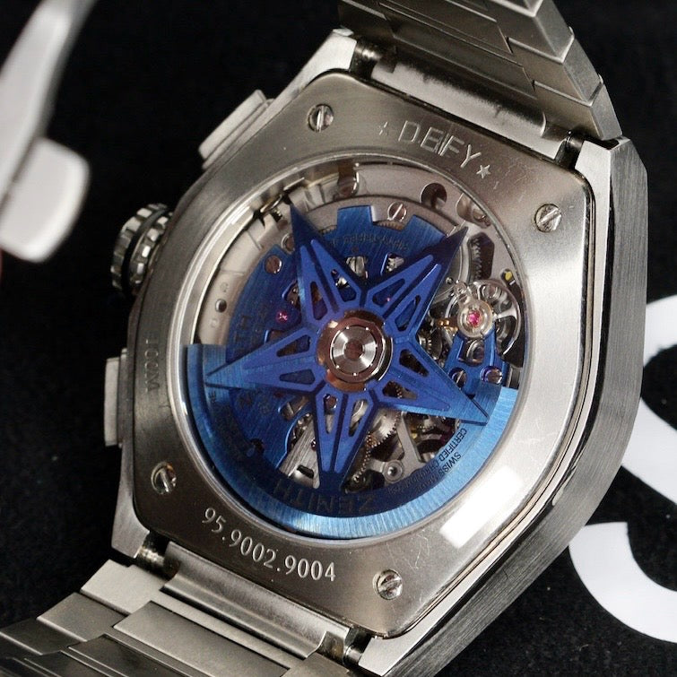 Zenith Defy El Primero 21 95.9002.9004/78.M9000 Skeleton Blue Dial Titanium 44mm 2019