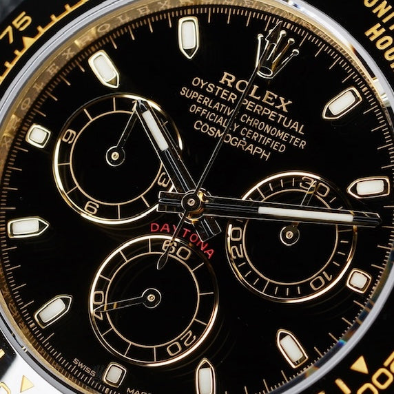 Rolex Daytona 116518LN Black Dial Yellow Gold Oysterflex 40mm 2021