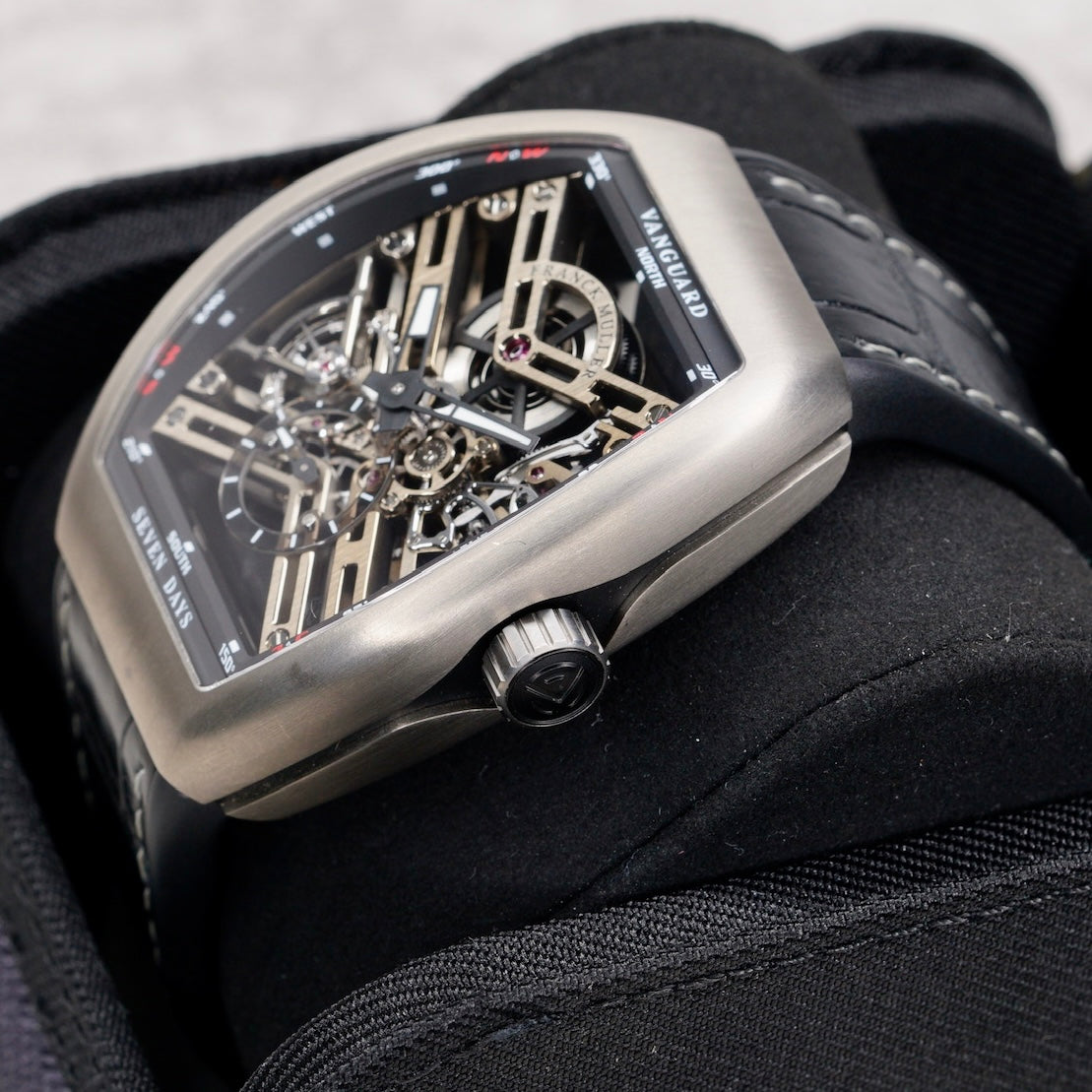 Franck Muller Vanguard V45 S6 SQT TT BR NR Skeleton Seven Days