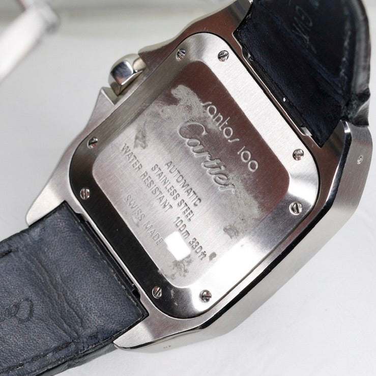 Cartier Santos 100 M W20106X8 White Dial Stainless Steel