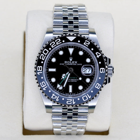 Rolex NEW 2026 GMT-Master II 126710GRNR “BRUCE WAYNE” Black Dial Grey & Black Bezel Stainless Steel Jubilee 41mm
