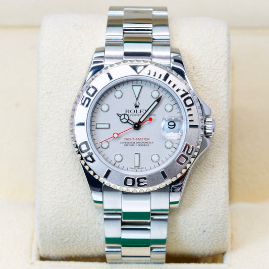 Rolex Yacht-Master 168622 Platinum Bezel Stainless Steel 35mm