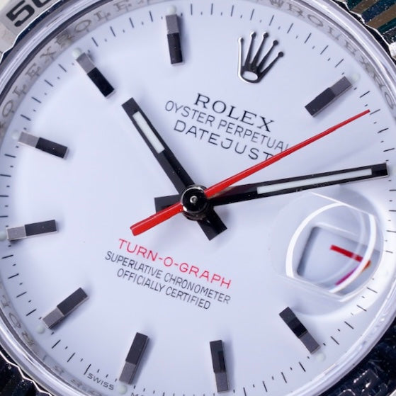 Rolex Datejust 116264 “TURN-O-GRAPH” White Dial Red Arrow Stainless Steel 36mm