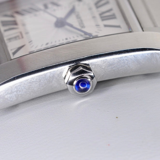 Cartier Tank Francaise W51002Q3 White Dial Stainless Steel 28X32mm