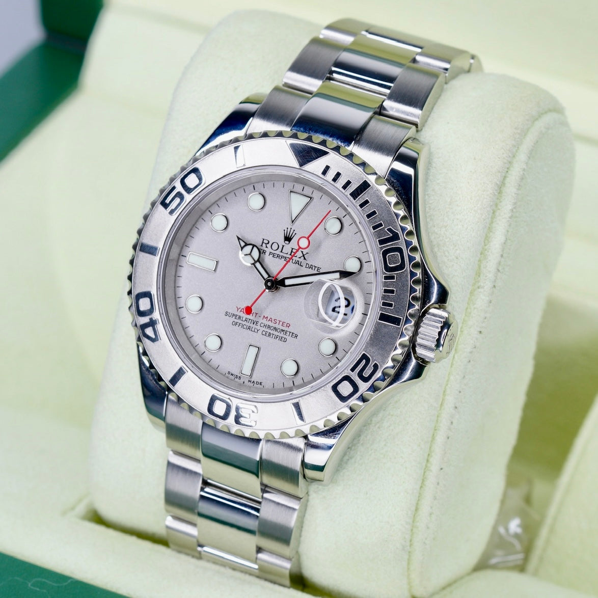 Rolex Yacht-Master 16622 “PLATINUM” Grey Dial Platinum Bezel Stainless Steel 40mm 2006
