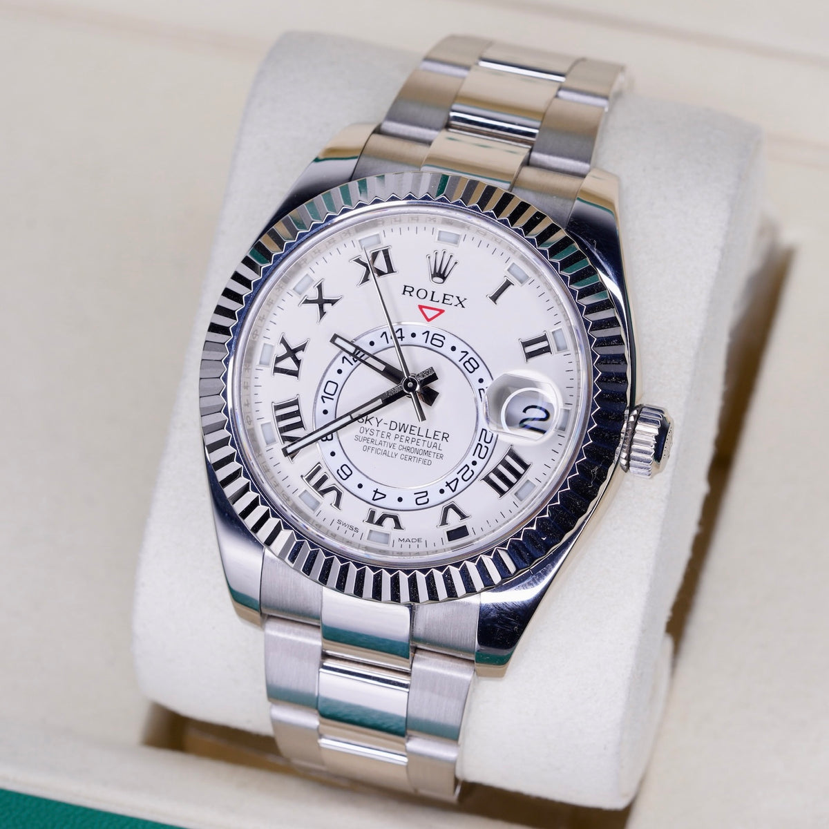 Rolex Sky-Dweller 326939 “CREAM SKY” Ivory Dial White Gold 42mm
