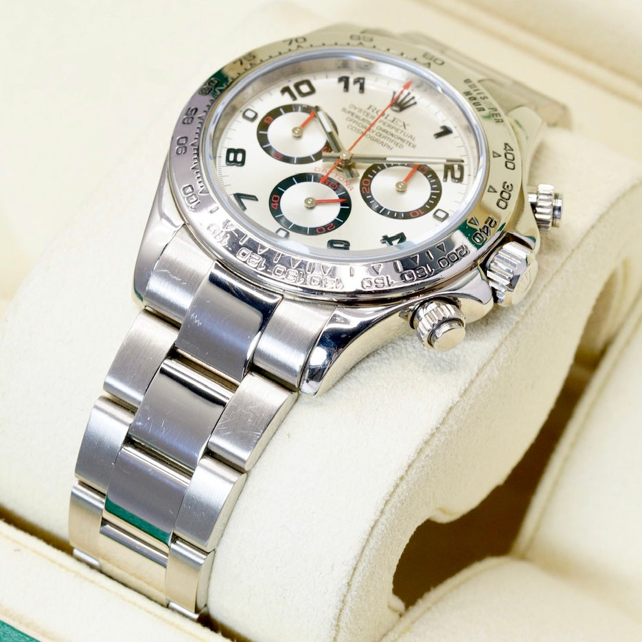Rolex Daytona 116509 Silver Arabic Dial White Gold 40mm