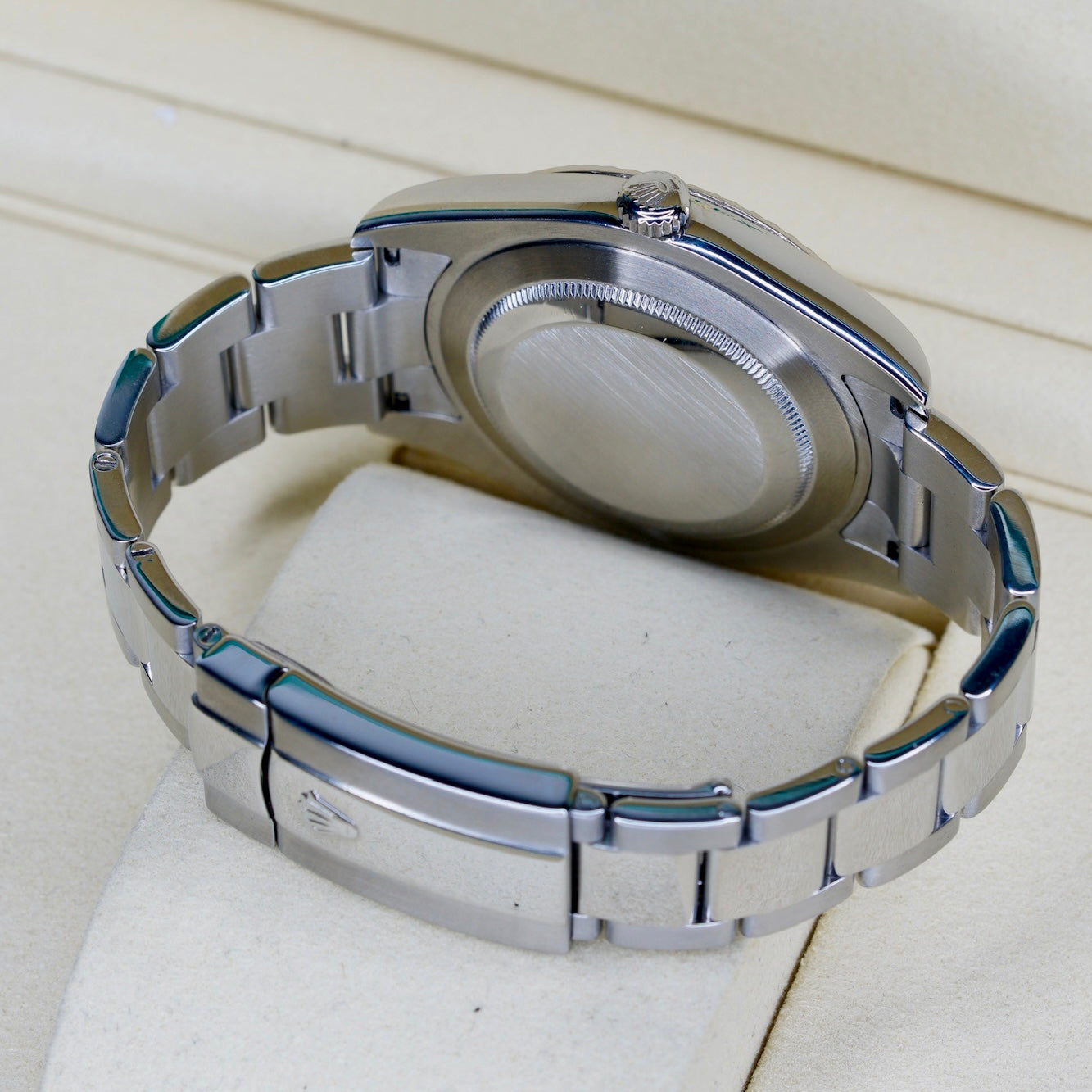 Rolex Datejust II 116334 Silver Diamond Dial Stainless Steel 41mm