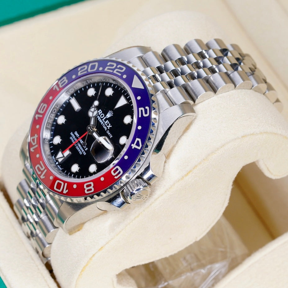 Rolex GMT-Master II 126710BLRO “PEPSI” Black Dial Red & Blue Bezel Stainless Steel Jubilee 40mm 2025