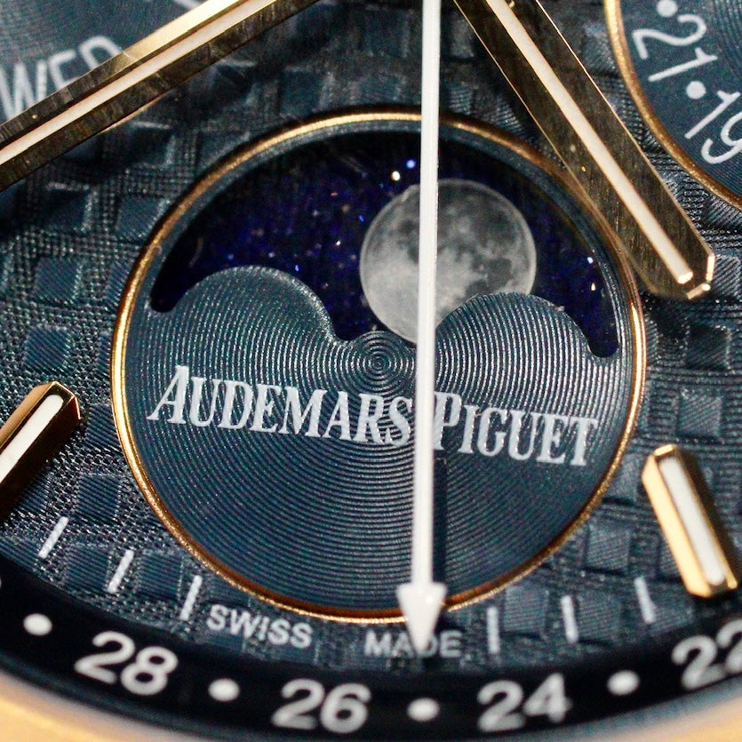 Audemars Piguet Royal Oak Perpetual Calendar 26574BA.OO.1220BA.01 Blue Dial Moonphase Rose Gold 41mm