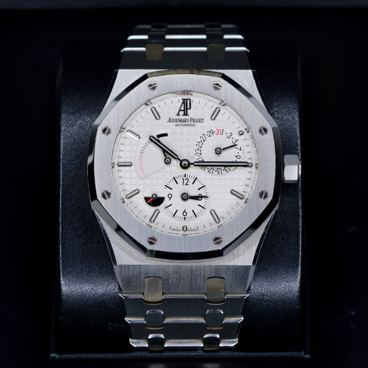 Audemars Piguet Royal Oak 26120ST.OO.1220ST.01 “DUAL TIME” White Dial Stainless Steel 39mm 2015
