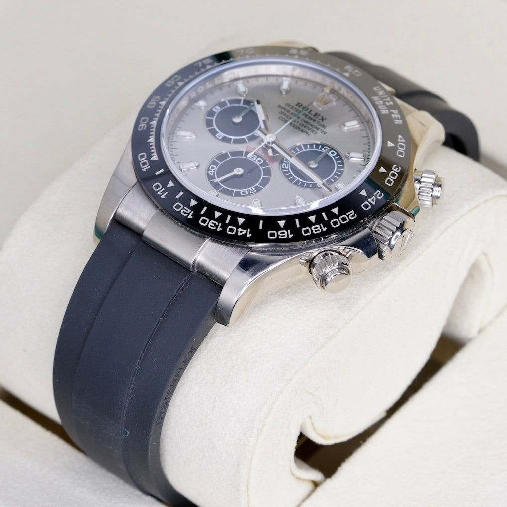 Rolex Daytona 116519LN “GHOST” Grey Dial White Gold Oysterflex 40mm 2021