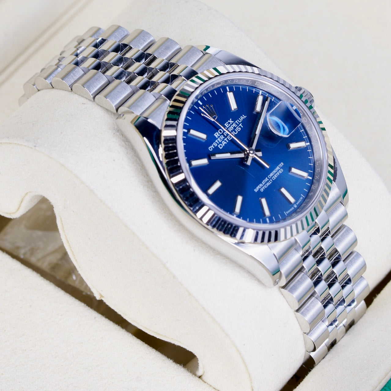 Rolex Datejust 126234 Blue Stick Dial Stainless Steel 36mm 2022