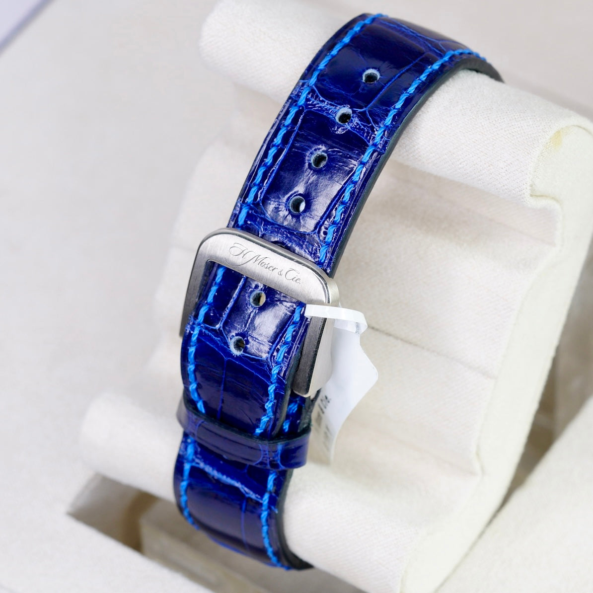 H.Moser & Cie. NEW Endeavour 1804-0226 Blue Aventurine Dial Tourbillon White Gold Blue Alligator Strap Limited Edition 40mm