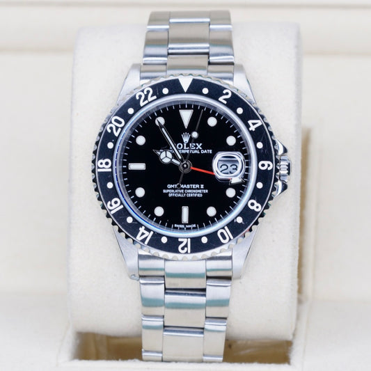 Rolex GMT-Master II 16710LN Black Dial Red Arrow Stainless Steel 40mm