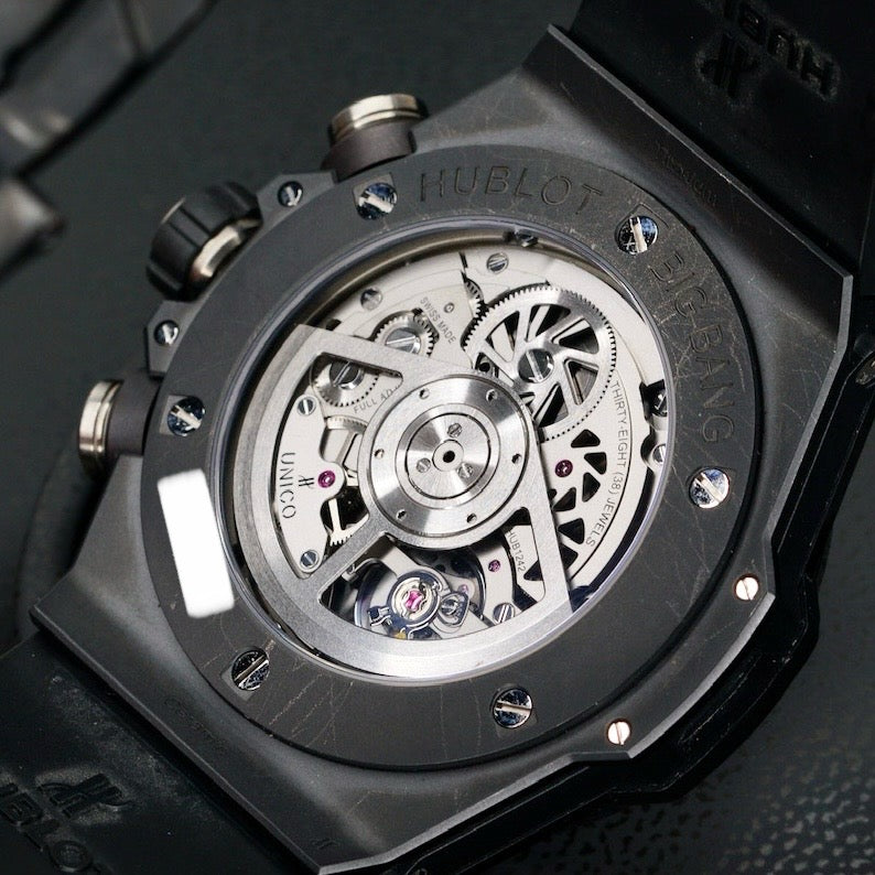 Hublot Big Bang Unico 411.CI.1170.RX Skeleton Dial Ceramic Case Rubber Strap 45mm