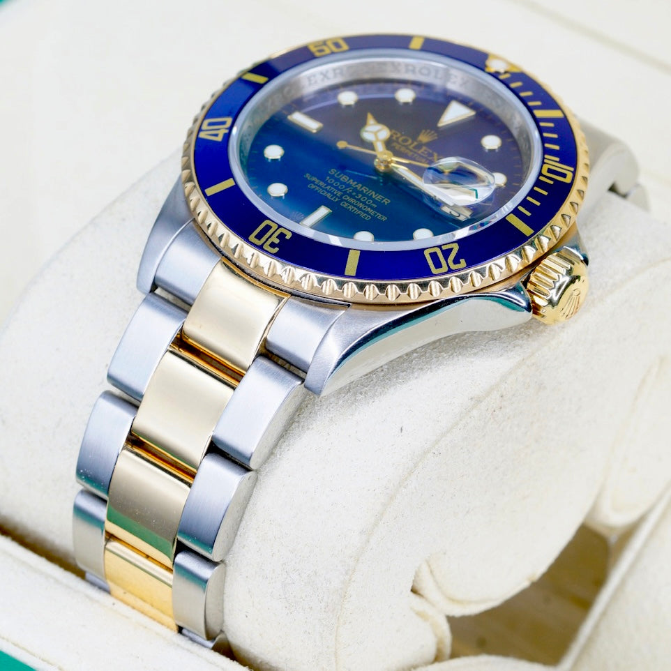Rolex Submariner Date 16613 “BLUESY” Blue Dial Yellow Gold & Steel 40mm