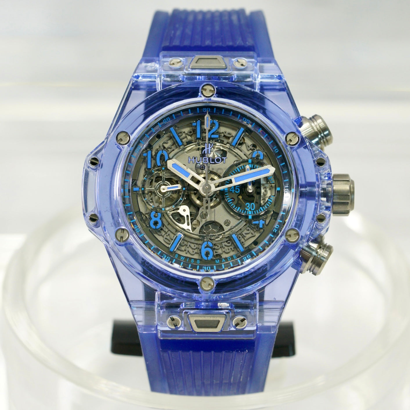 Hublot Big Bang Unico 411.JL.4809.RT “ALL BLUE SAPPHIRE” Limited Edition 250 Pieces