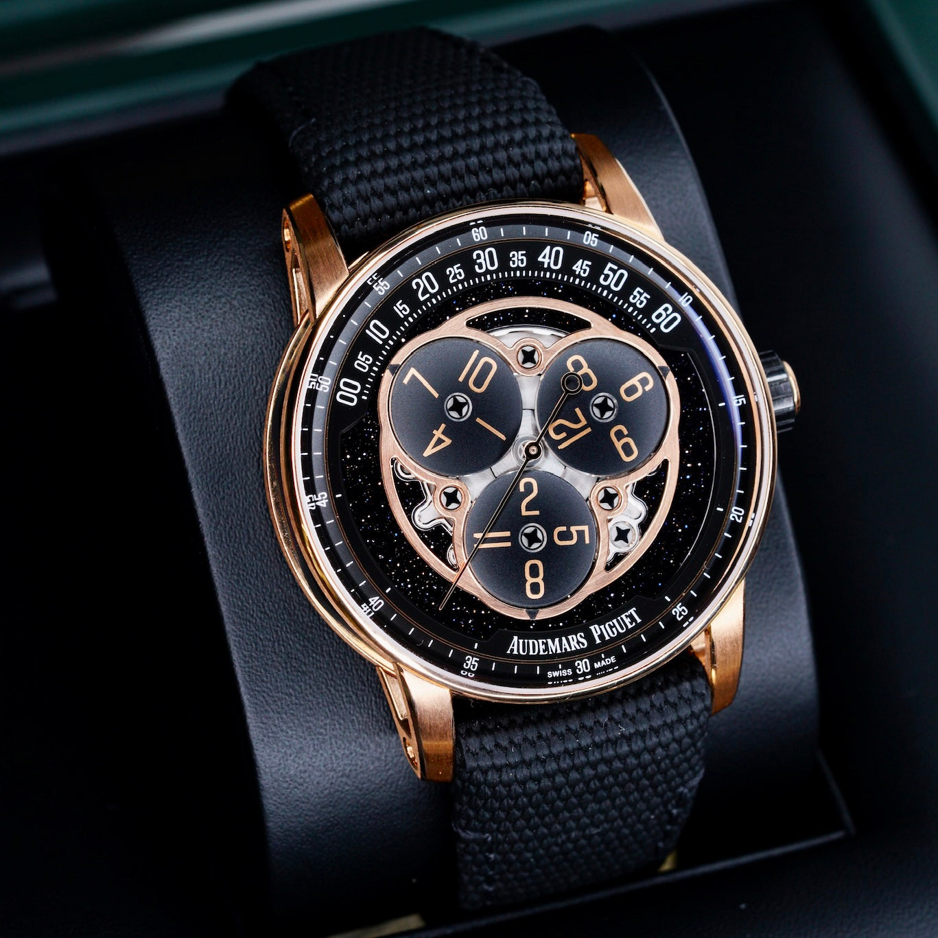 Audemars Piguet Code 11.59 15212NR.OO.A002KB.01-AB “STARWHEEL” Black Dial Rose Gold 41mm