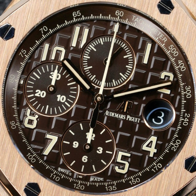 Audemars Piguet Royal Oak Offshore 26470OR.OO.A099CR.01 “CHOCOLATE” Brown Dial Rose Gold Limited Edition of 100