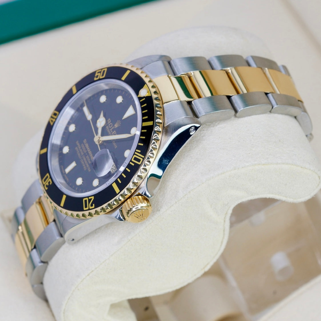Rolex Submariner Date 16613LN Black Dial Two-Tone Yellow Gold & Steel 40mm