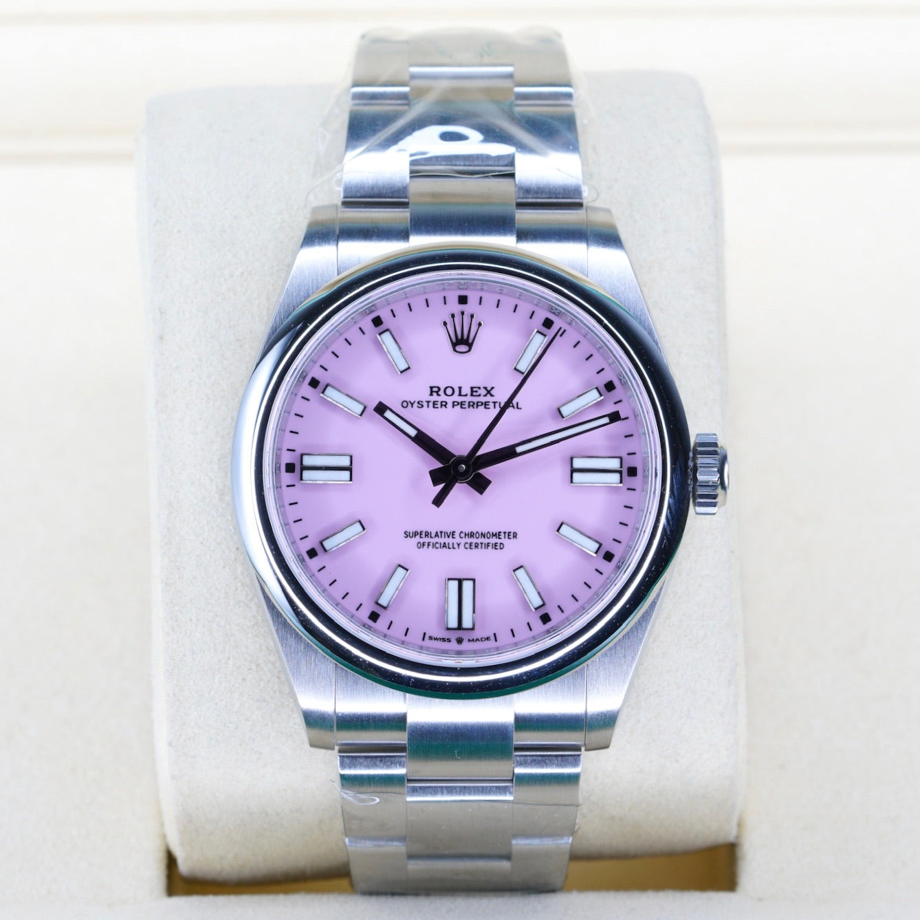 Rolex NEW 2026 Oyster Perpetual 134300 “CANDY” Pink Dial Stainless Dial 41mm