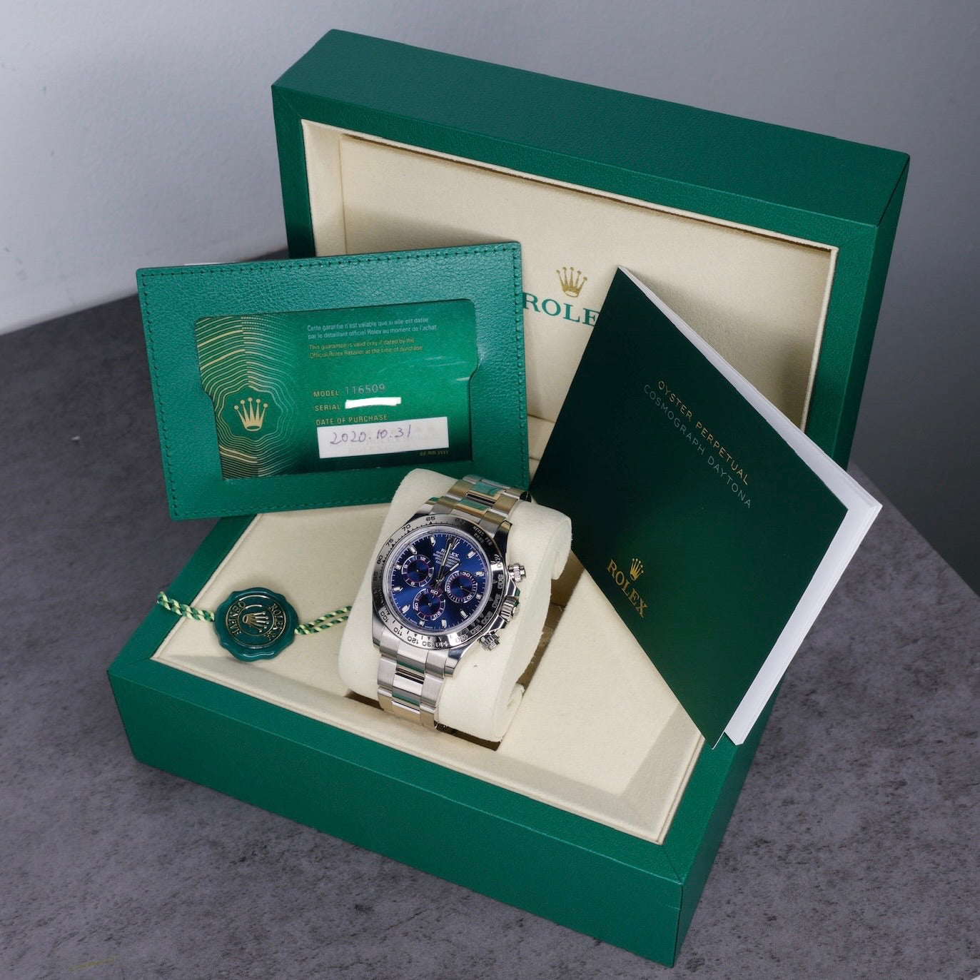 Rolex Daytona 116509 Blue Dial White Gold 40mm 2020