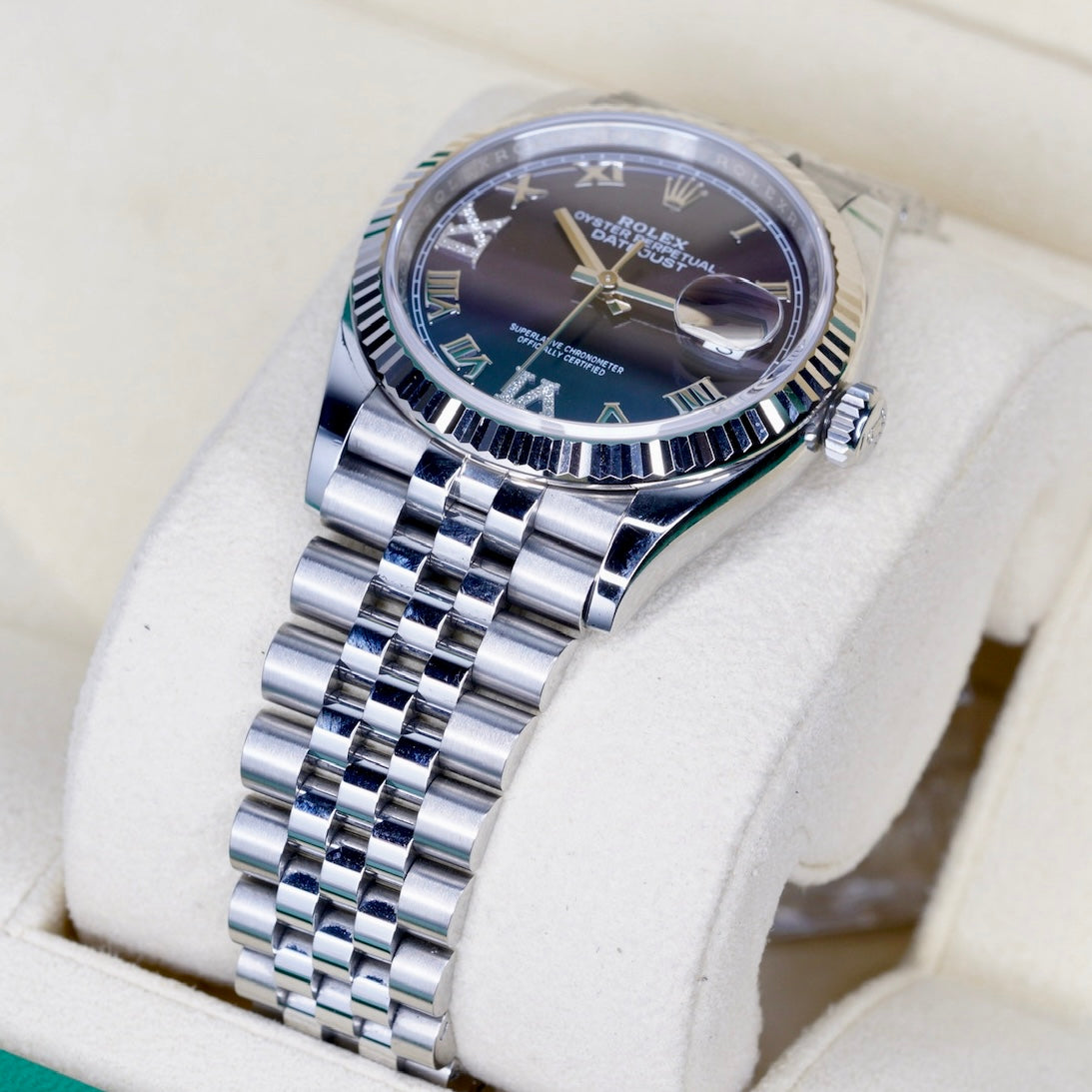 Rolex Datejust 126234 “PURPLE DIAMOND” Purple Diamond 6/9 Dial Stainless Steel Jubilee 36mm 2020