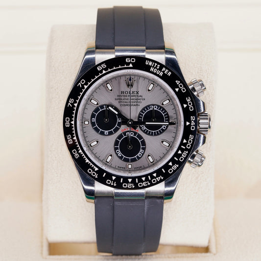Rolex Daytona 116519LN “GHOST” Grey Dial White Gold Oysterflex 40mm 2021