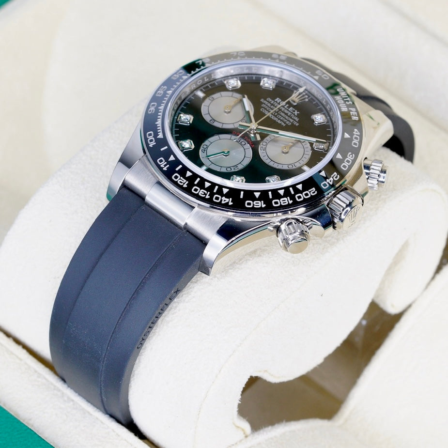 Rolex Daytona 126519 “BLACK DIAMOND” Black Diamond Dial White Gold Oysterflex 40mm 2025