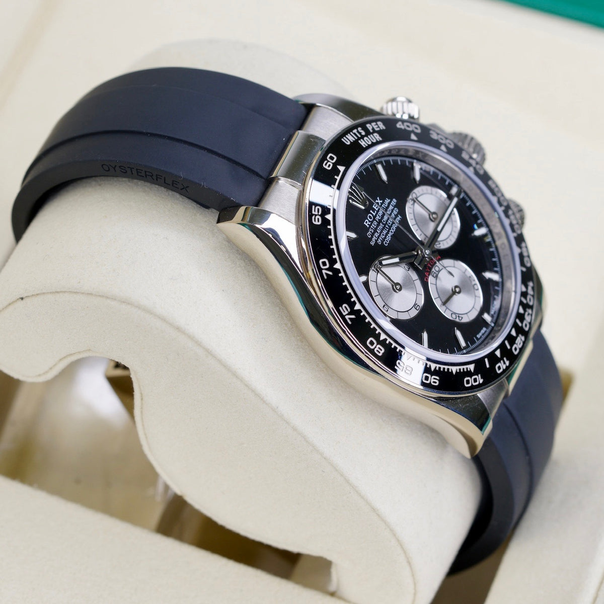 Rolex Daytona 126519LN “BABY LE MAMS” Black Dial White Gold Oysterflex 40mm 2024